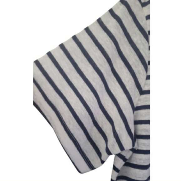 Universal Thread Womens Linen Striped Tee XL - Picture 3 of 5